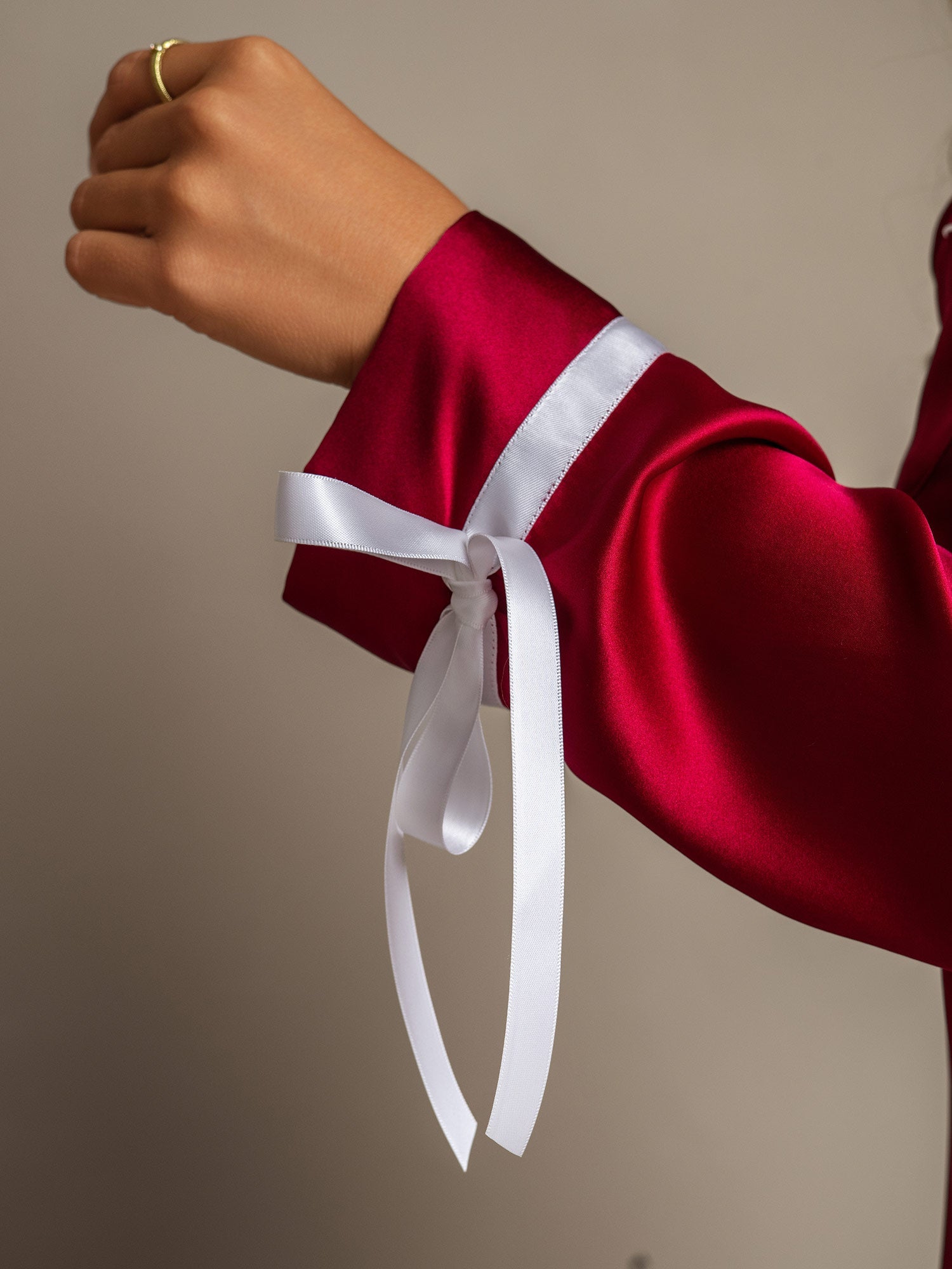 [Wine] SilkSilky-CA Pure Silk Womens Pajamas 005,