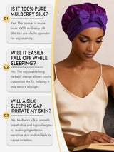 [Purple] SilkSilky-CA Sleep Cap 006
