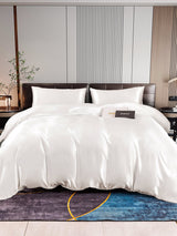 [White] SilkSilky-CA 22Momme Bedding Set 001
