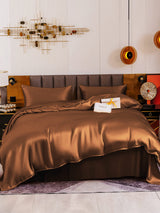 [Coffee] SilkSilky-CA 19Momme Bedding Set 002