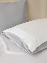 [LightGray+White] SilkSilky-CA 19Momme Bedding Set 003