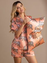 [Pink Cat] SilkSilky-CA Pillowcase 003