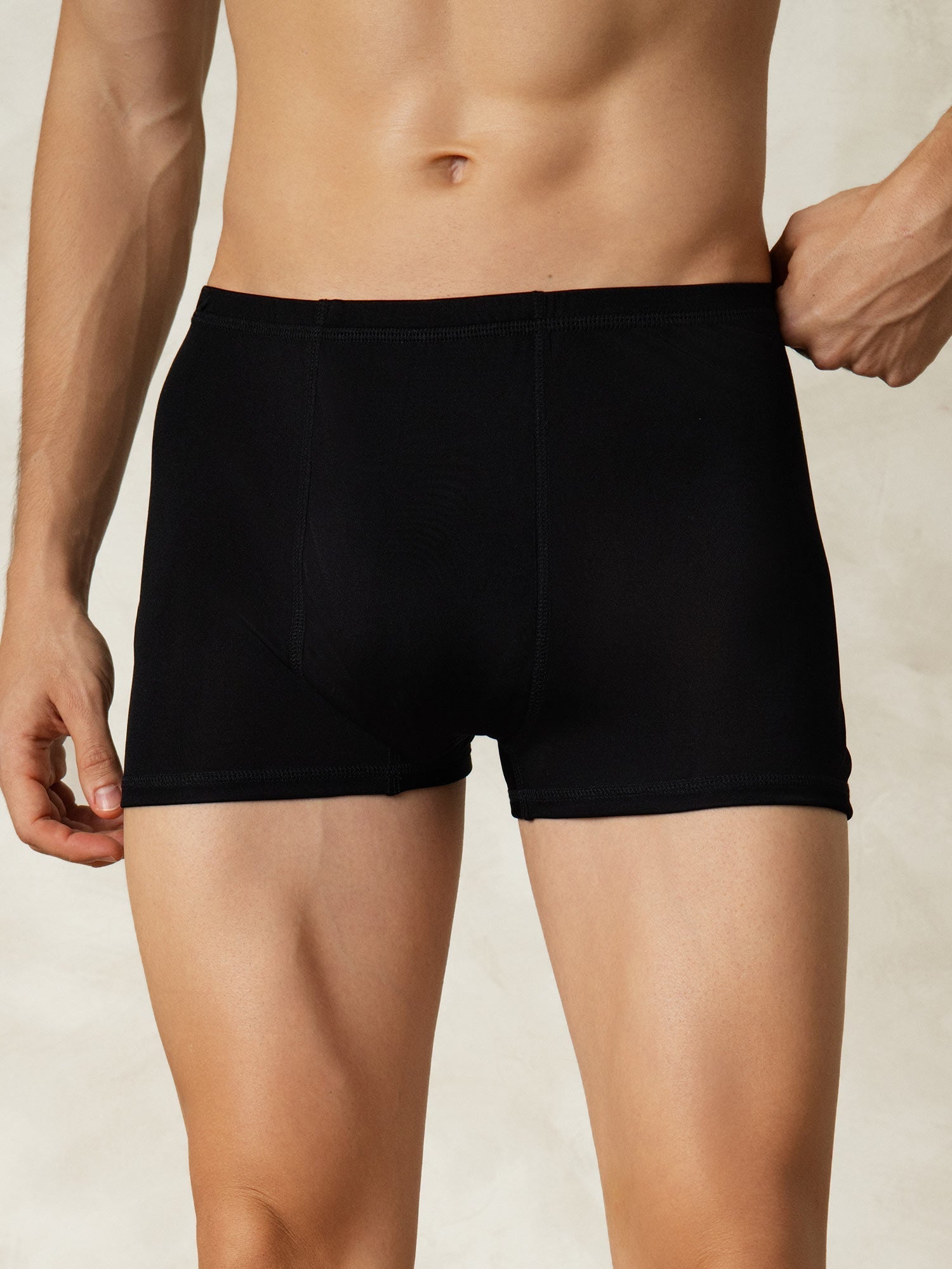 [Black] SilkSilky-CA Silk Knitted Mens Underwear 003