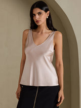 [Shadow Gray] SilkSilky-CA Sleeveless V Neck Camisole 003