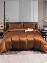[Coffee] SilkSilky-CA 22Momme Bedding Set 001