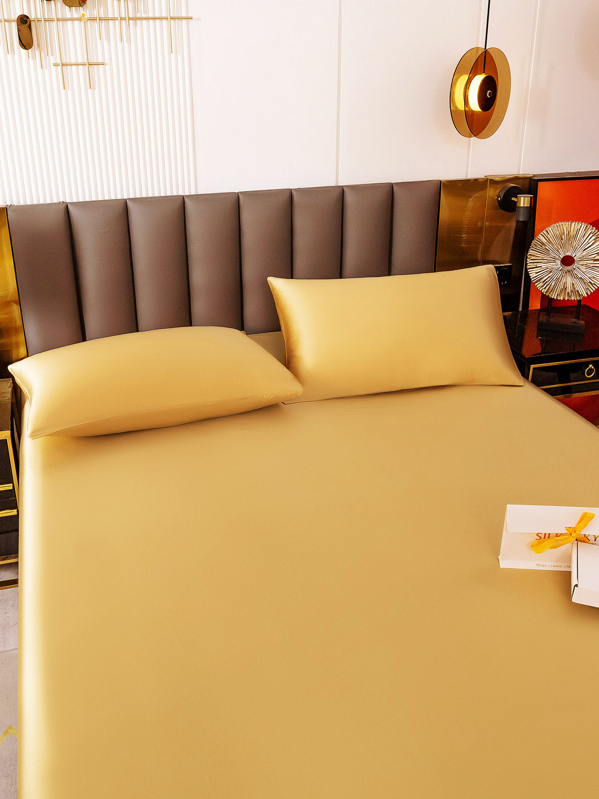 [Champagne] SilkSilky-CA 19Momme Bedding Set 006