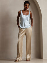 [Light Blue] SilkSilky-CA Sleeveless Camisole 007