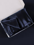 SilkSilky-CA 19Momme Pure Silk Pillowcase DarkBlue 006