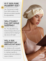 [Beige] SilkSilky-CA Sleep Cap 006