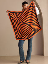 [Orange Arcs] SilkSilky-CA Scarf 005