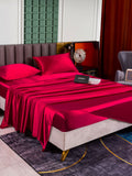 SilkSilky CA 25Momme Pure Silk Bedding Set Wine 003