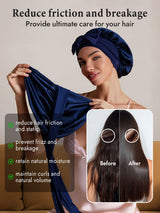 [Dark Blue] SilkSilky-CA Sleep Cap 003