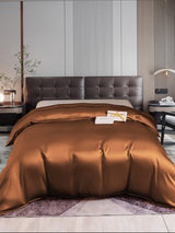 [Coffee] SilkSilky-CA 22Momme Duvet Covers 001