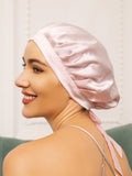 SilkSilky-CA Pure Silk Sleep Cap LightPink 001