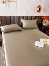 [Khaki] SilkSilky-CA 19Momme Bedding Set 005