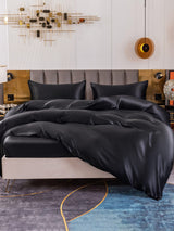 [Black] SilkSilky-CA 19Momme Bedding Set 005