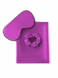 SilkSilky CA 19Momme Pure Silk Pillowcase Set Purple 001