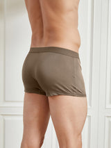 [Coffee] SilkSilky-CA 100% Silk Jersey Men's Underwear 002