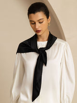 [Black] SilkSilky-CA Scarf 002