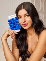 [Blue] SilkSilky-CA Scrunchie 001