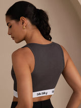 [Gray] SilkSilky-CA Sleeveless Crew Neck Camisole 002