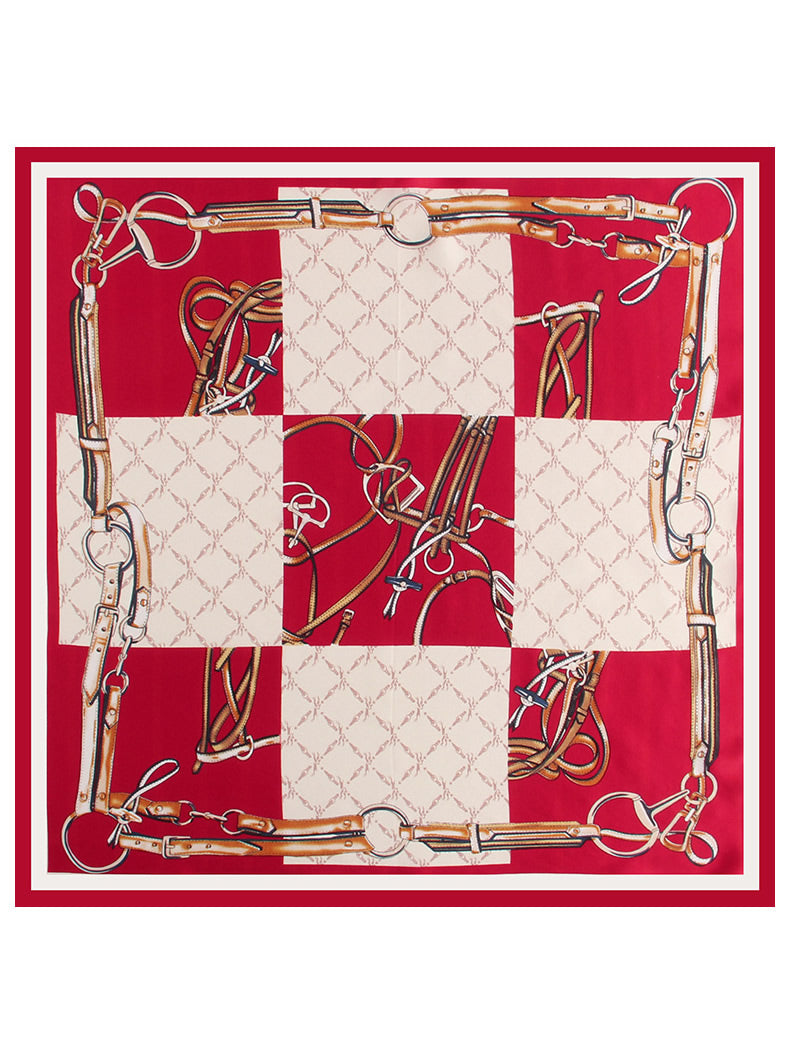 SilkSilky CA Pure Silk Scarf Red 002