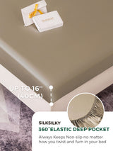 [Khaki] SilkSilky-CA 19Momme Bedding Set 004