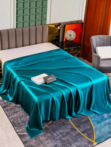 [Teal] SilkSilky-CA 25Momme Sheet 001