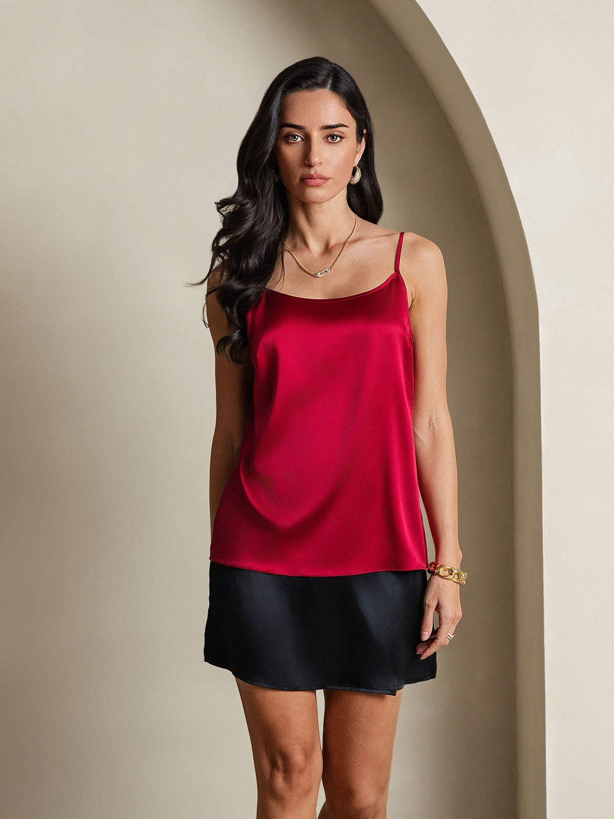 [Wine] SilkSilky-CA 19Momme Silk Camisoles 003