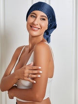 [Dark Blue] SilkSilky-CA Sleep Cap 003