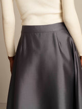 [Gray] SilkSilky-CA Skirt 004