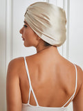 SilkSilky CA Pure Silk Sleep Cap Beige 002