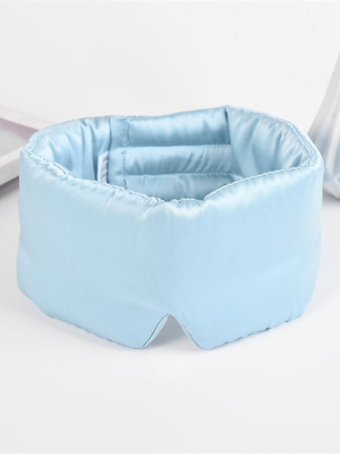 [Light Blue] SilkSilky-CA 19Momme Pure Silk Eye Mask 004