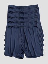 [Dark Blue] SilkSilky-CA 100% Silk Jersey Men's Underwear 002