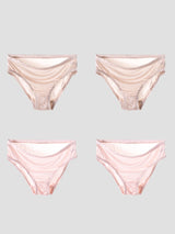 [Beige+LightPink] SilkSilky-CA Silk Knitted Panty 003