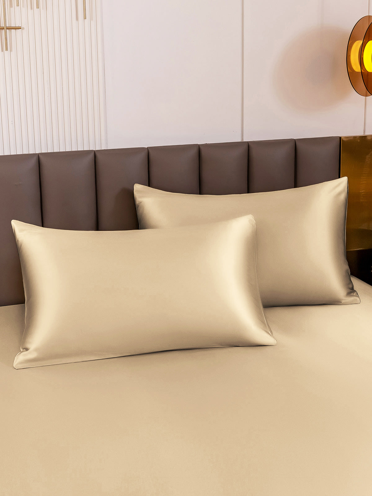 [Beige] SilkSilky-CA 19Momme Pure Silk Pillowcase 003
