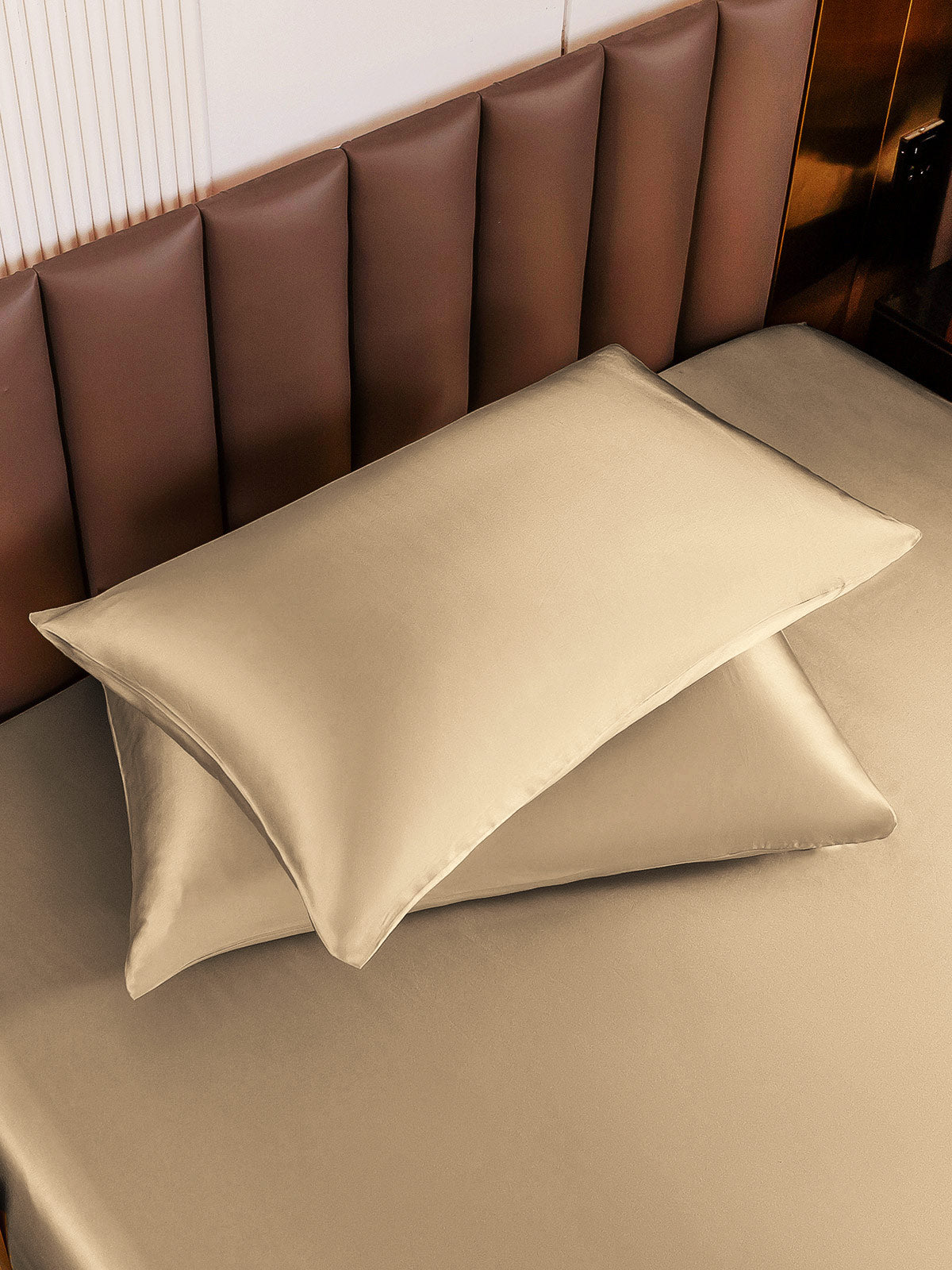[Beige] SilkSilky-CA 19Momme Pure Silk Pillowcase 004