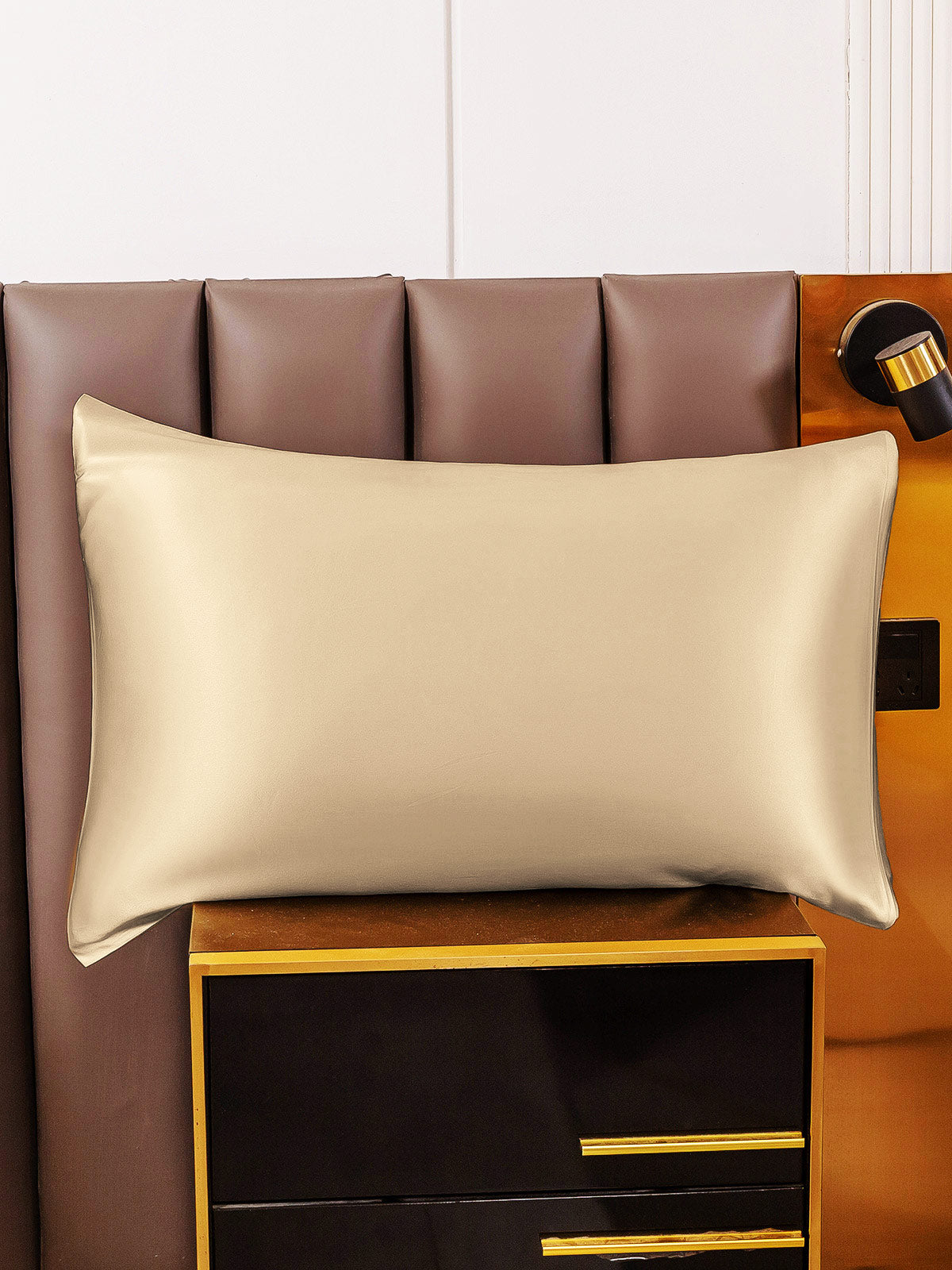 [Beige] SilkSilky-CA 19Momme Pure Silk Pillowcase 005
