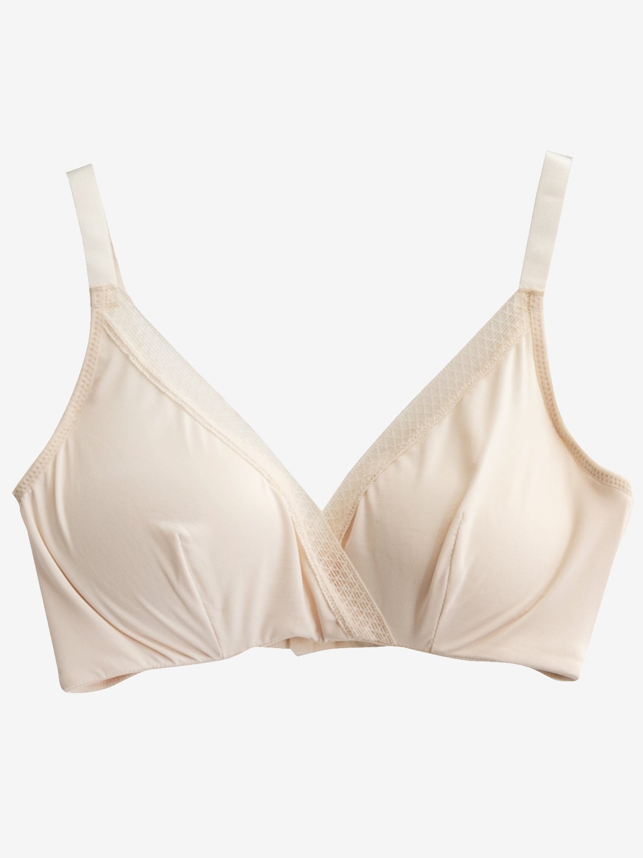 [Beige] SilkSilky-CA Silk Knitted Bra 005