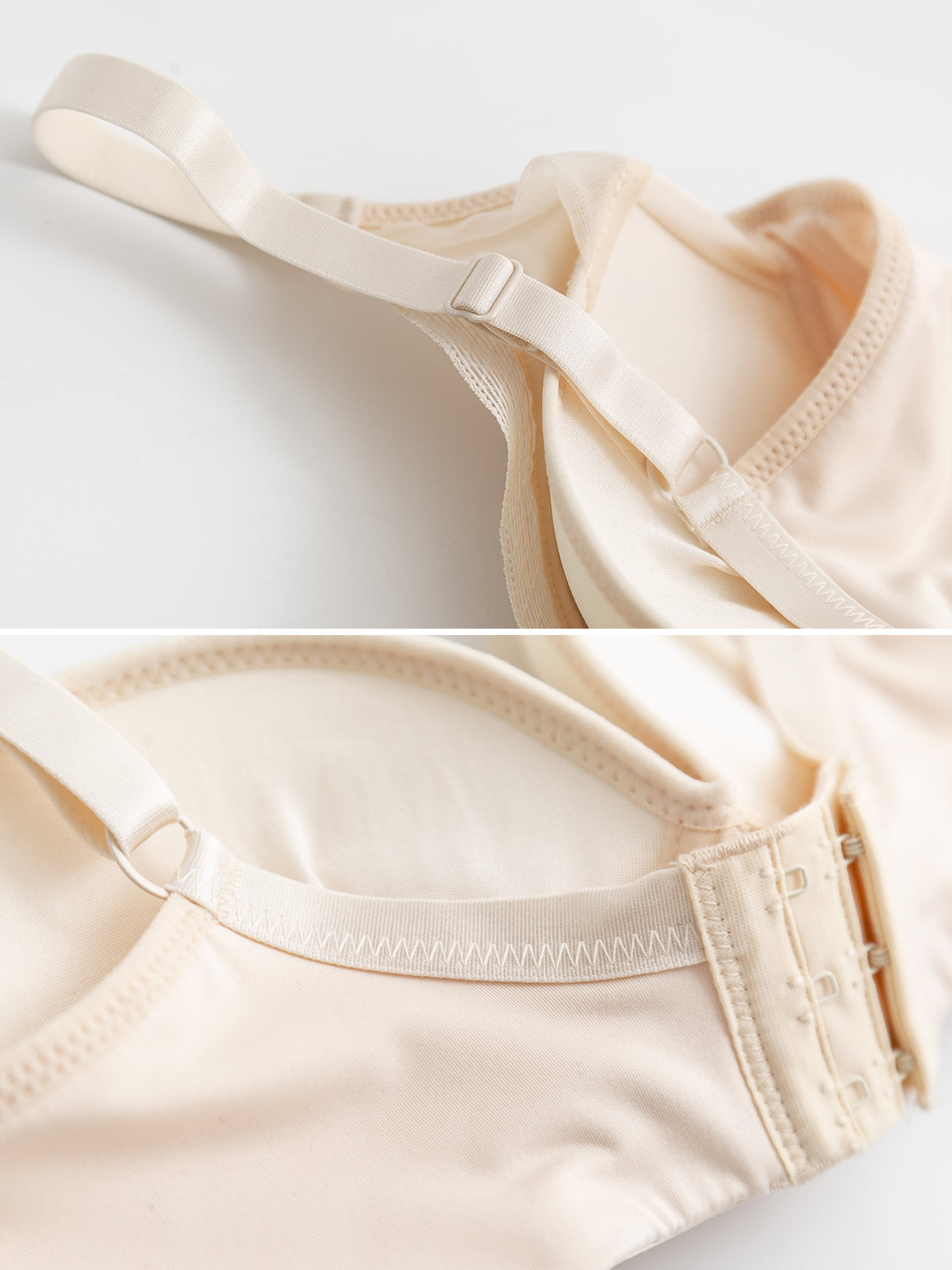 [Beige] SilkSilky-CA Silk Knitted Bra 006