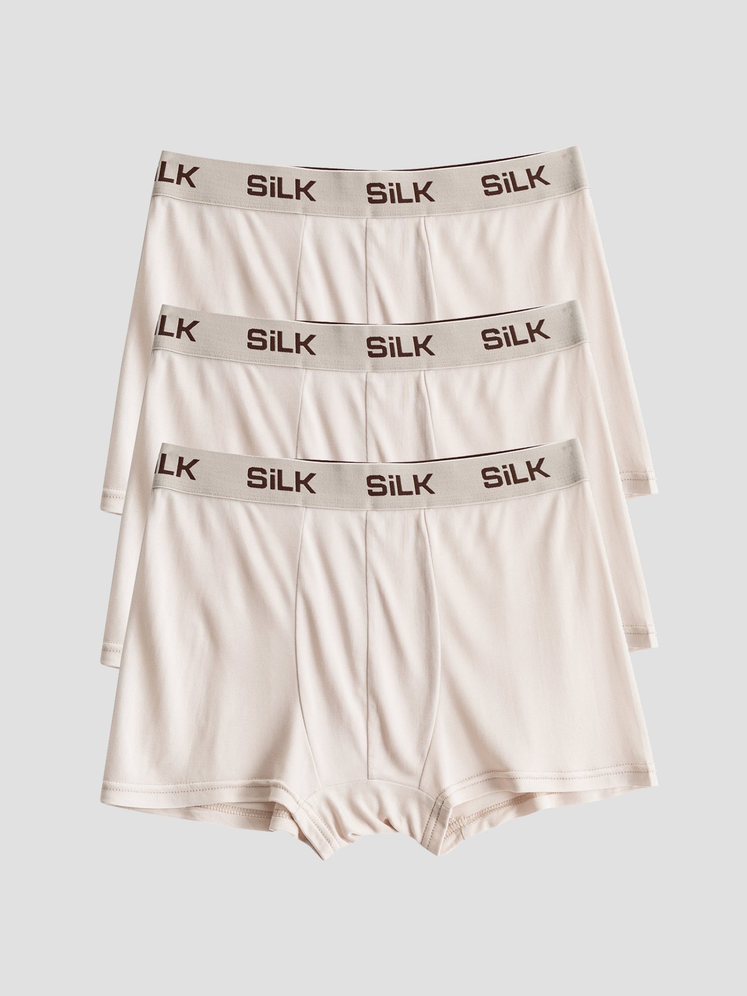 [Beige] SilkSilky-CA Silk Knitted Mens Underwear 002