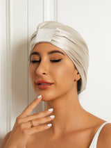 [Beige] SilkSilky-CA Sleep Cap 003