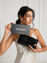 [Black] SilkSilky-CA 19Momme Pure Silk Pillowcase Set 002