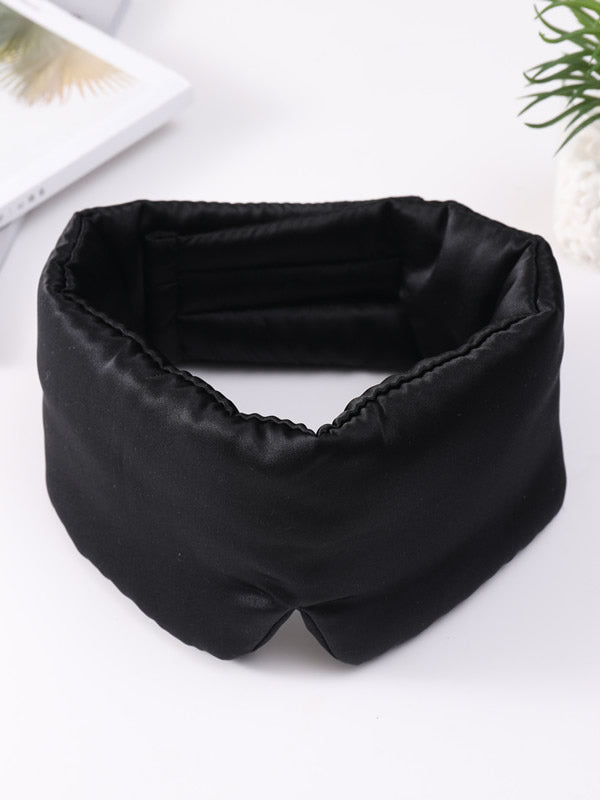 [Black] SilkSilky-CA 19Momme Pure Silk Eye Mask 003
