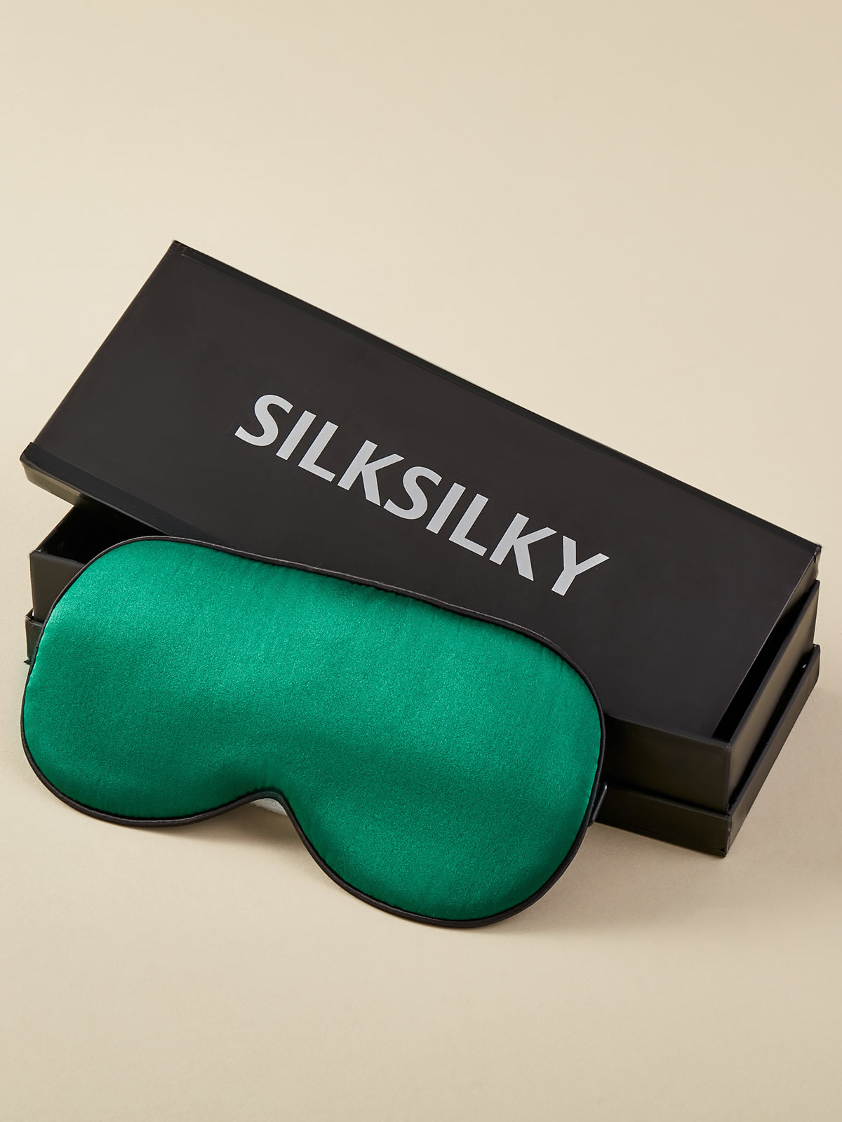 [Black] SilkSilky-CA 19Momme Pure Silk Eye Mask 004