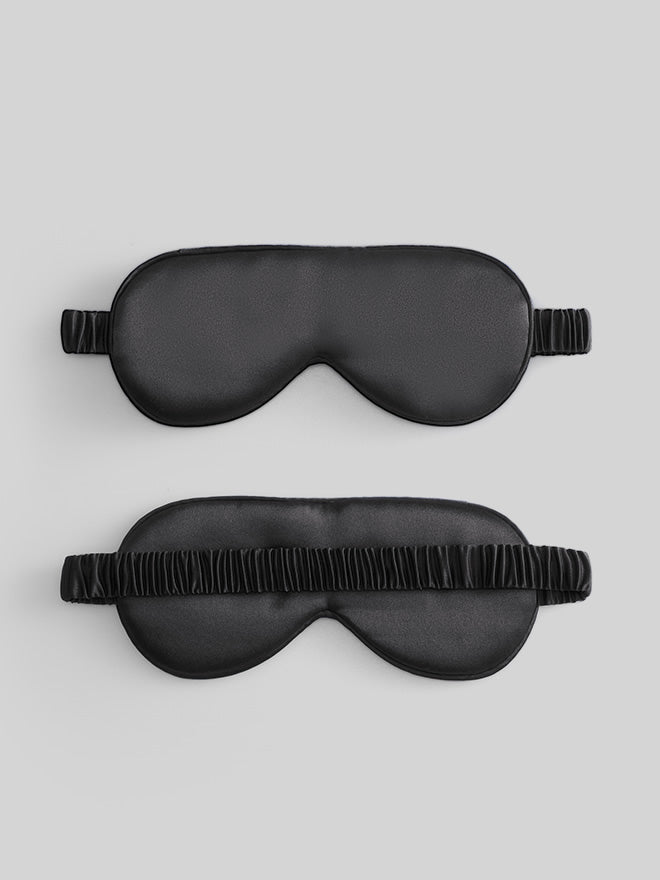 [Black] SilkSilky-CA 19Momme Pure Silk Eye Mask 005