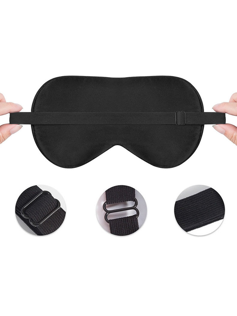 [Black] SilkSilky-CA 19Momme Pure Silk Eye Mask 006