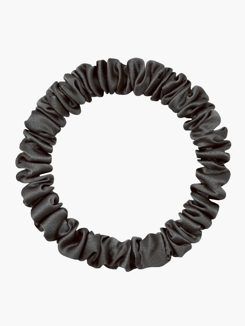 [Black] SilkSilky-CA 19Momme Pure Silk Scrunchie 004