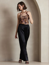[Black] SilkSilky-CA 19Momme Silk Womens Pants 001,