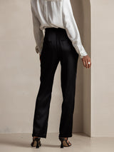 [Black] SilkSilky-CA 19Momme Silk Womens Pants 002